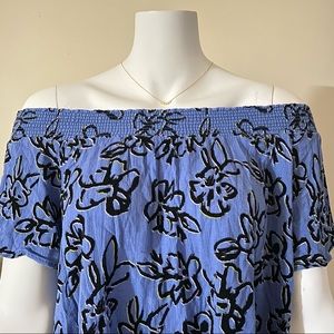 Floral Off The Shoulder Top